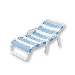 Été frais : chaise longue de plage