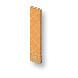 LogiPoche - Grand mur en brique orange chaud