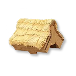 Faîtage de toit en paille