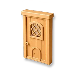 Porte en bois rectangulaire
