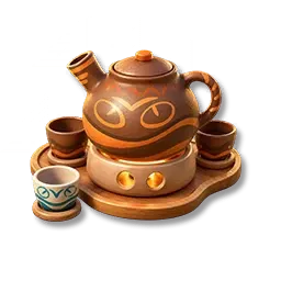 Teekanne aus Lehm