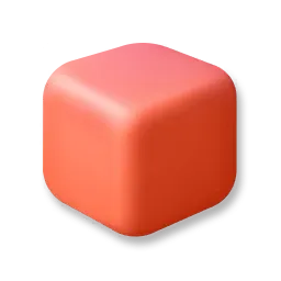 Baustein - Korallenorange