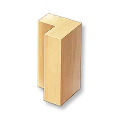 Pilier d'angle en bois massif - Érable - Grand