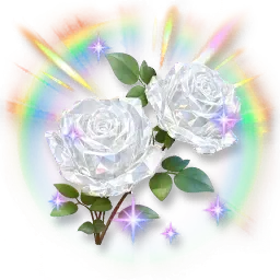 Riesige bunte glänzende kristalline Rose