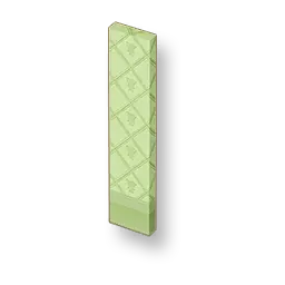 Blumenmuster - große Wand mit grünem Rautenmuster