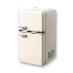 Kühlschrank - warmes Aprikosenweiß