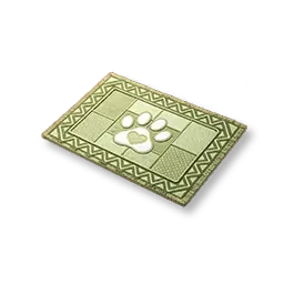 Tapis à motif de pattes - Vert haricot