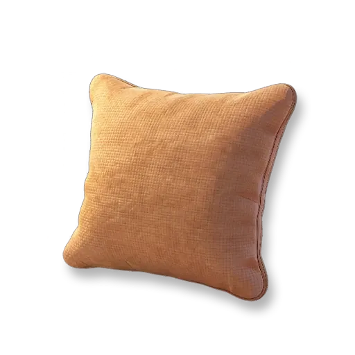 Quadratisches Kissen - Mokka