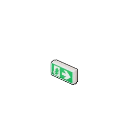 Señal de salida de emergencia para pared
