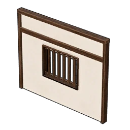 Muro japonés con ventana