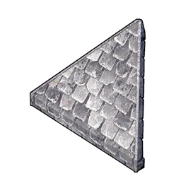 Stone Slanted Triangular Roof