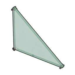 Glass Triangular Wall