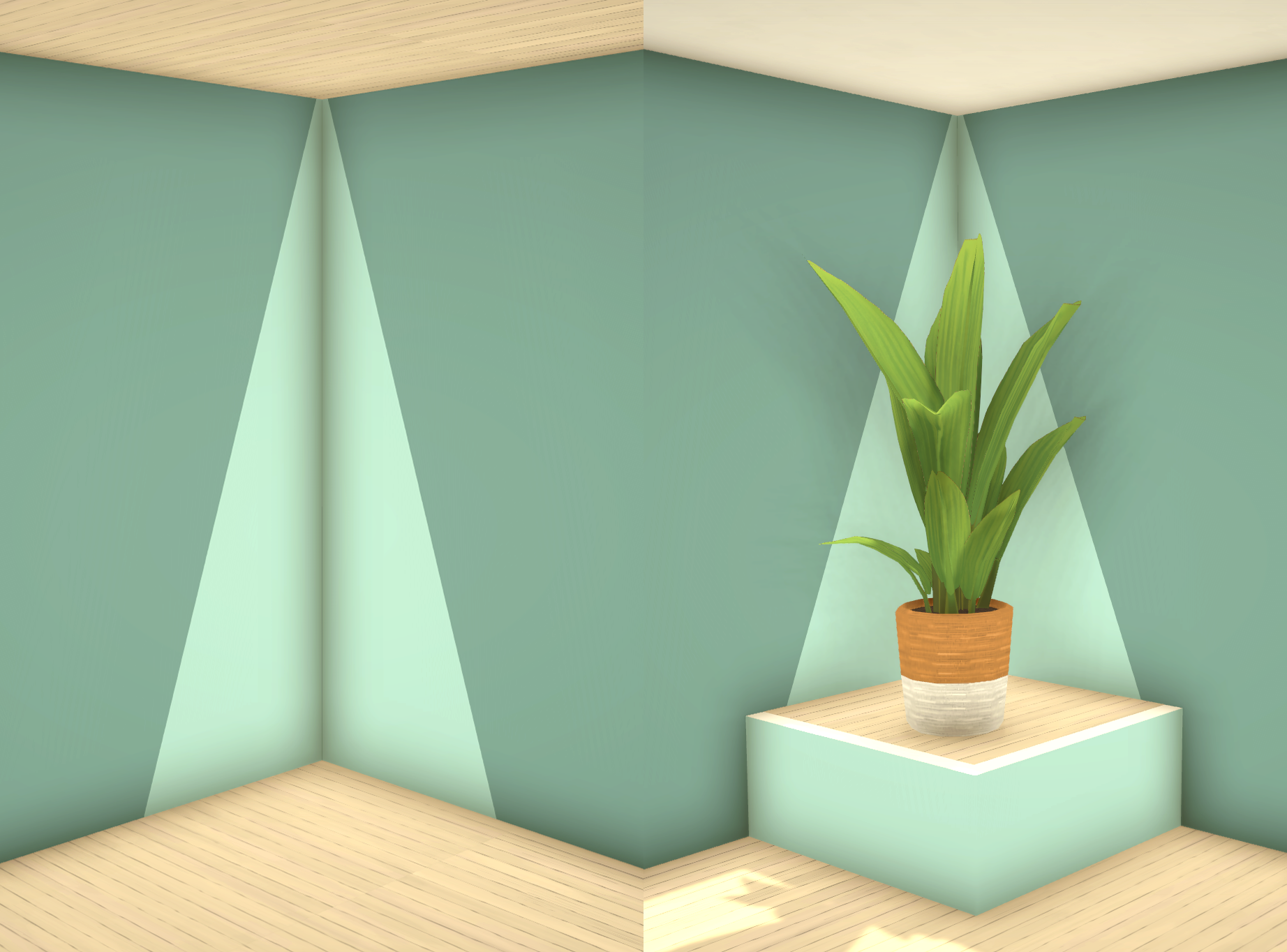 [TEA] Diagonal Transition Wall Paint B image 5
