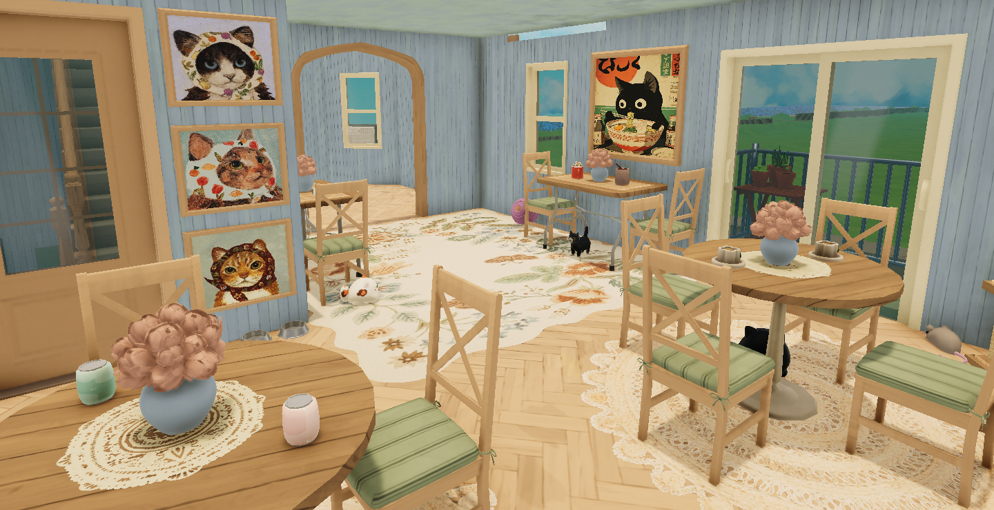 cat cafe/studying space image 6