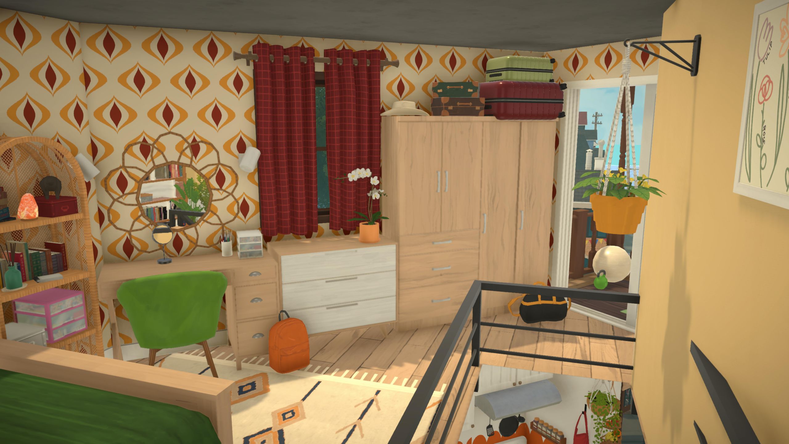 Green-orange flat image 12