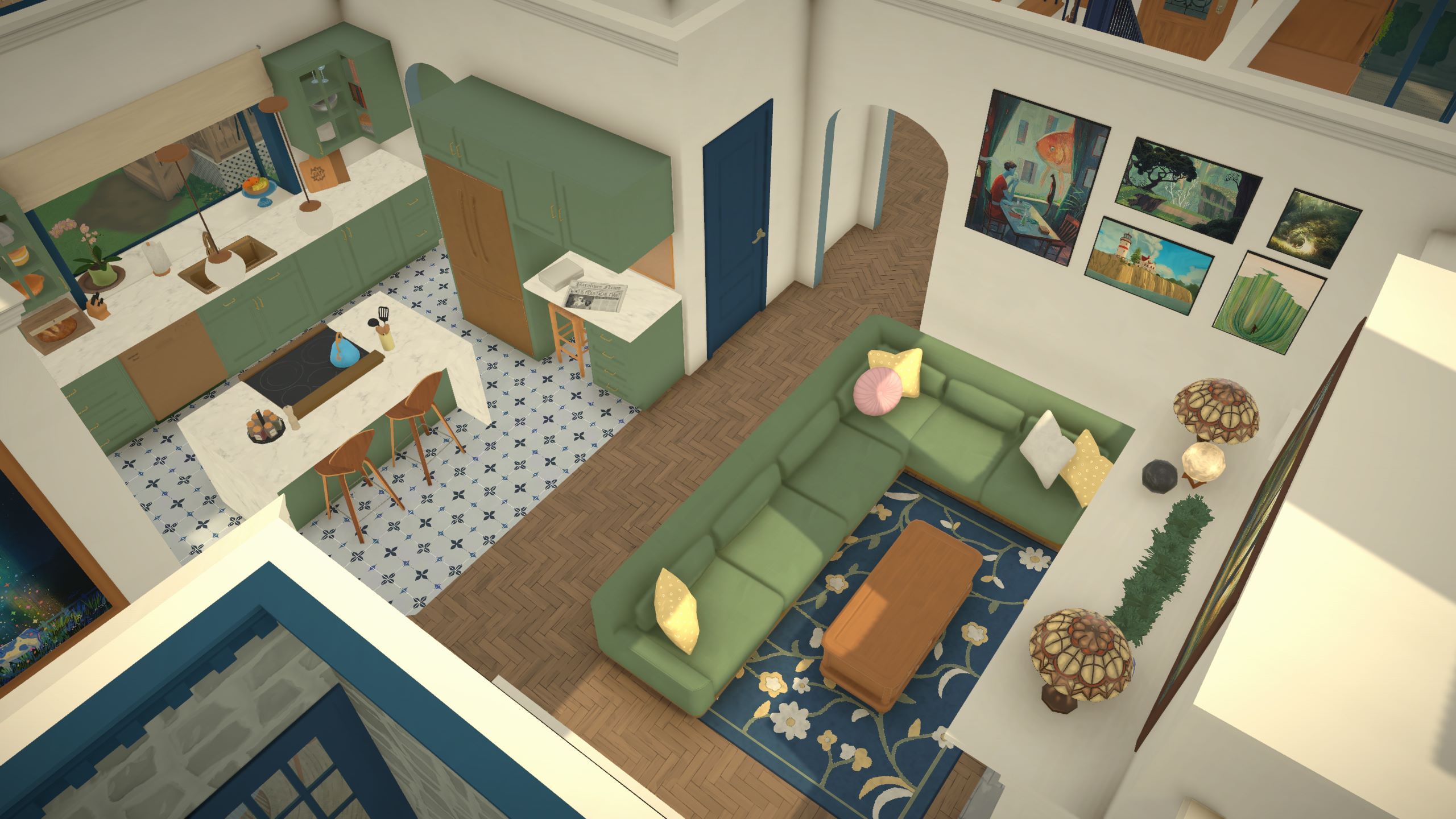Sweet Blue Stone Family Home image 4