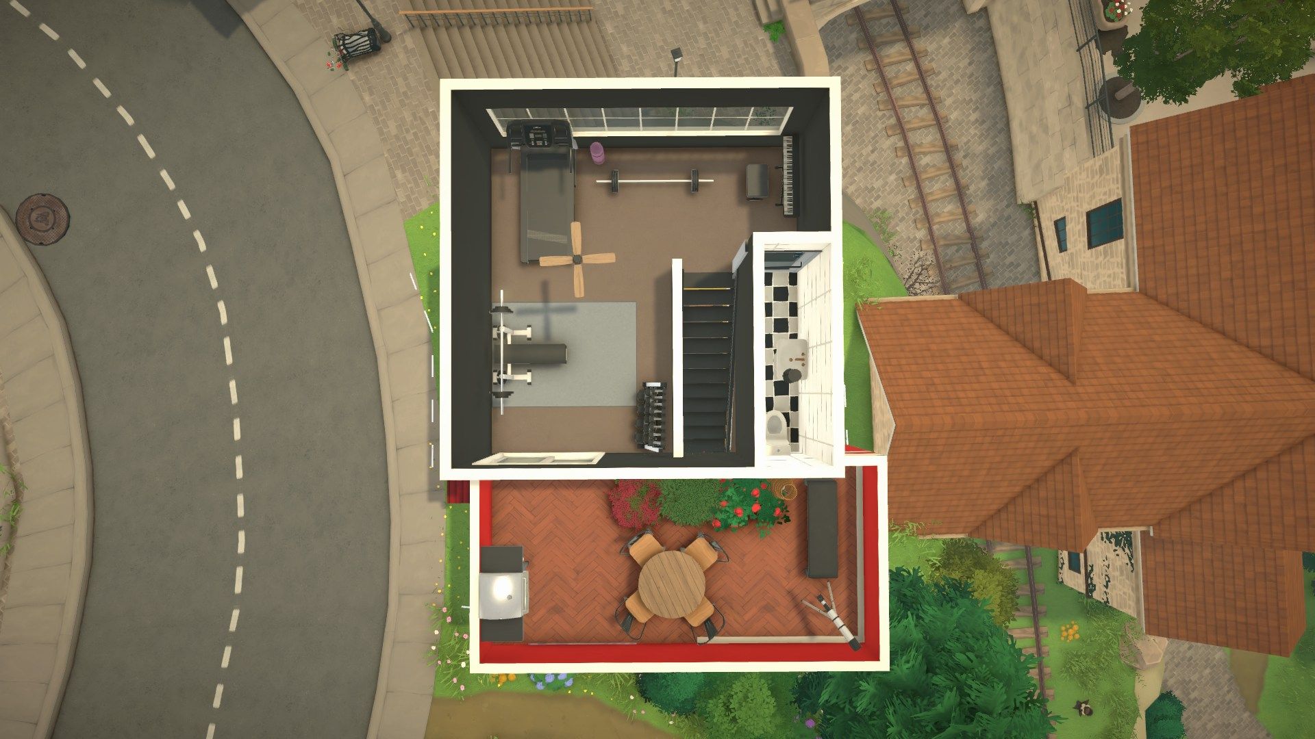 The flower roof house 花丛房顶屋子 image 3