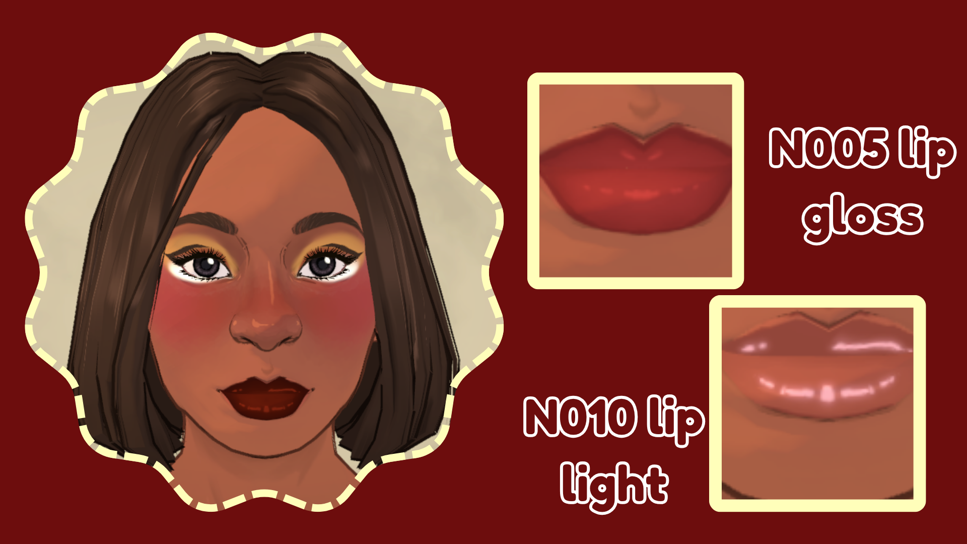 +lipstick makeup + image 1