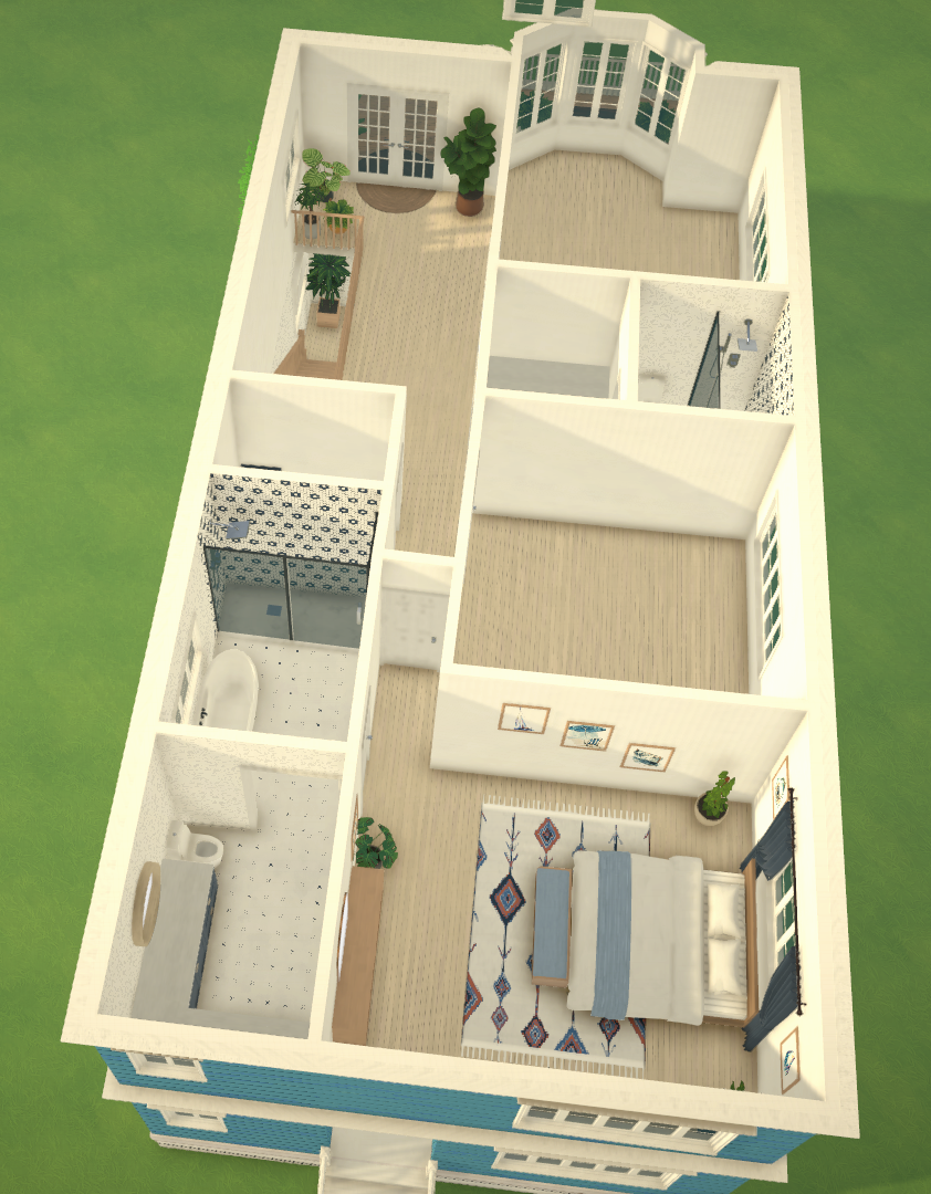 Cute Blue Beach House image 3