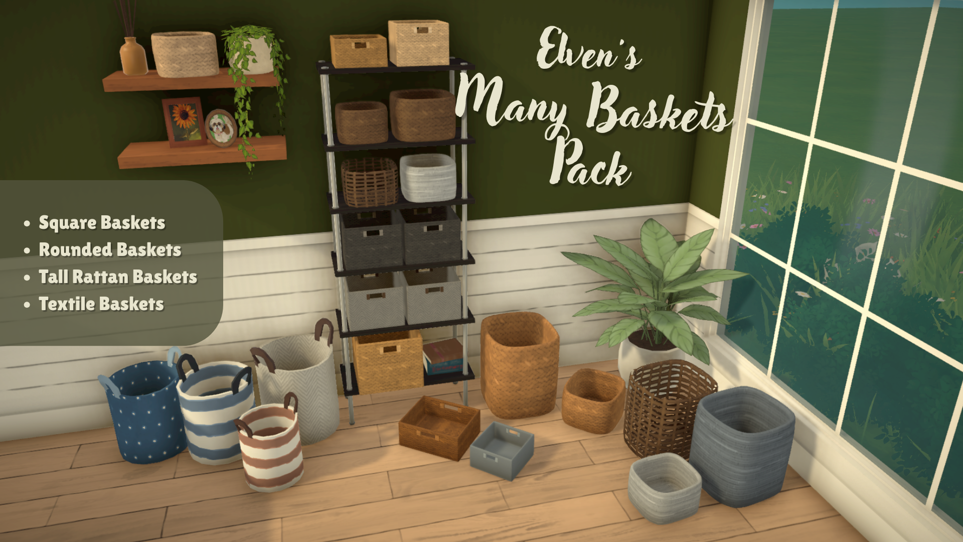 Elven's Many Baskets Pack image 1