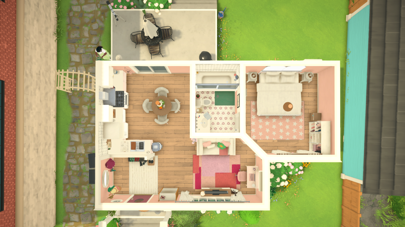 Pink 1 Bedroom Starter House 🌷 image 8