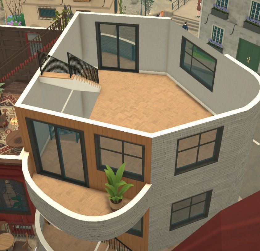 Plaza Corner Shell < 17k v2 (no platform stairs) image 8