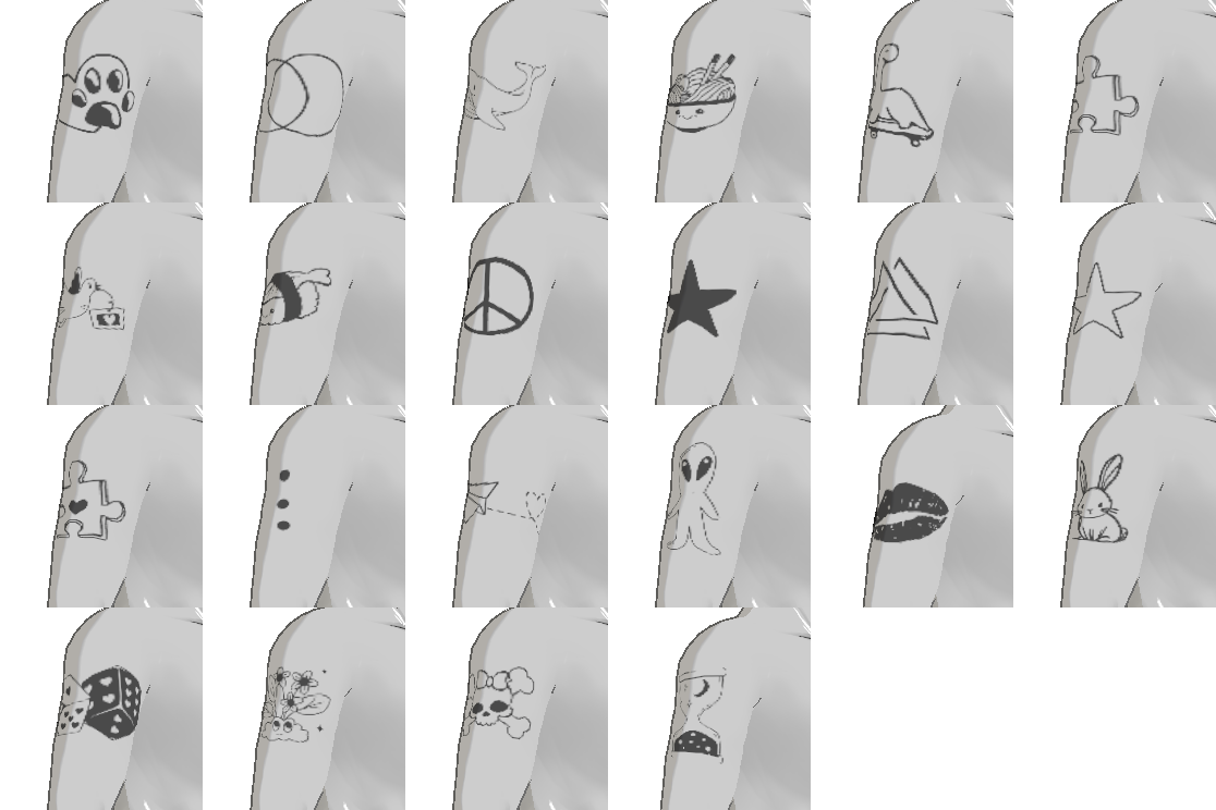 Outline Tattoos Pack - Vol.3 image 2