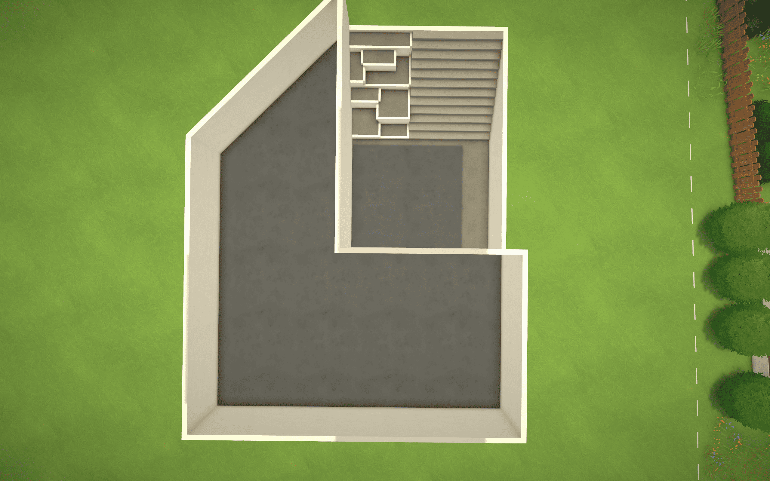 A modern house for a shell build with a sunken yard space image 6