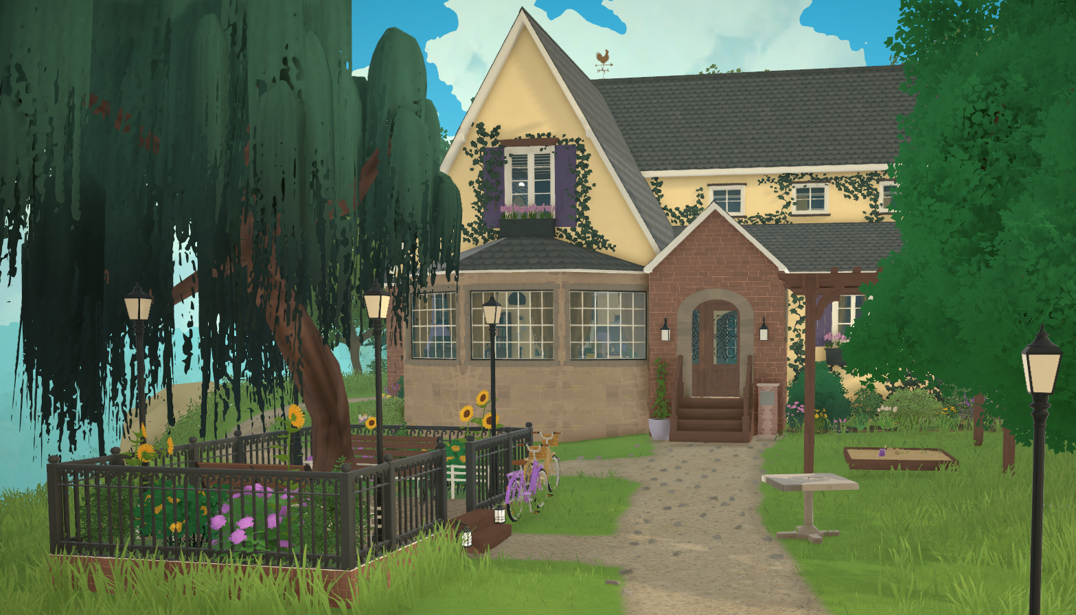 Cute Yellow and purple Cottage image 1