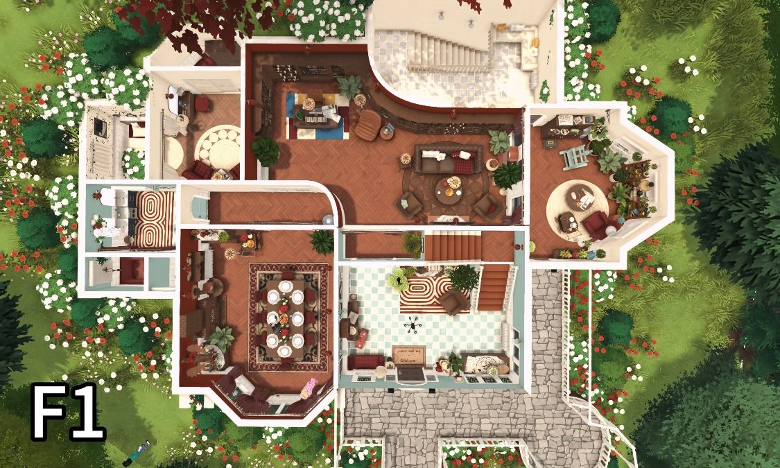 The Red & Blue Manor on the Hill image 3