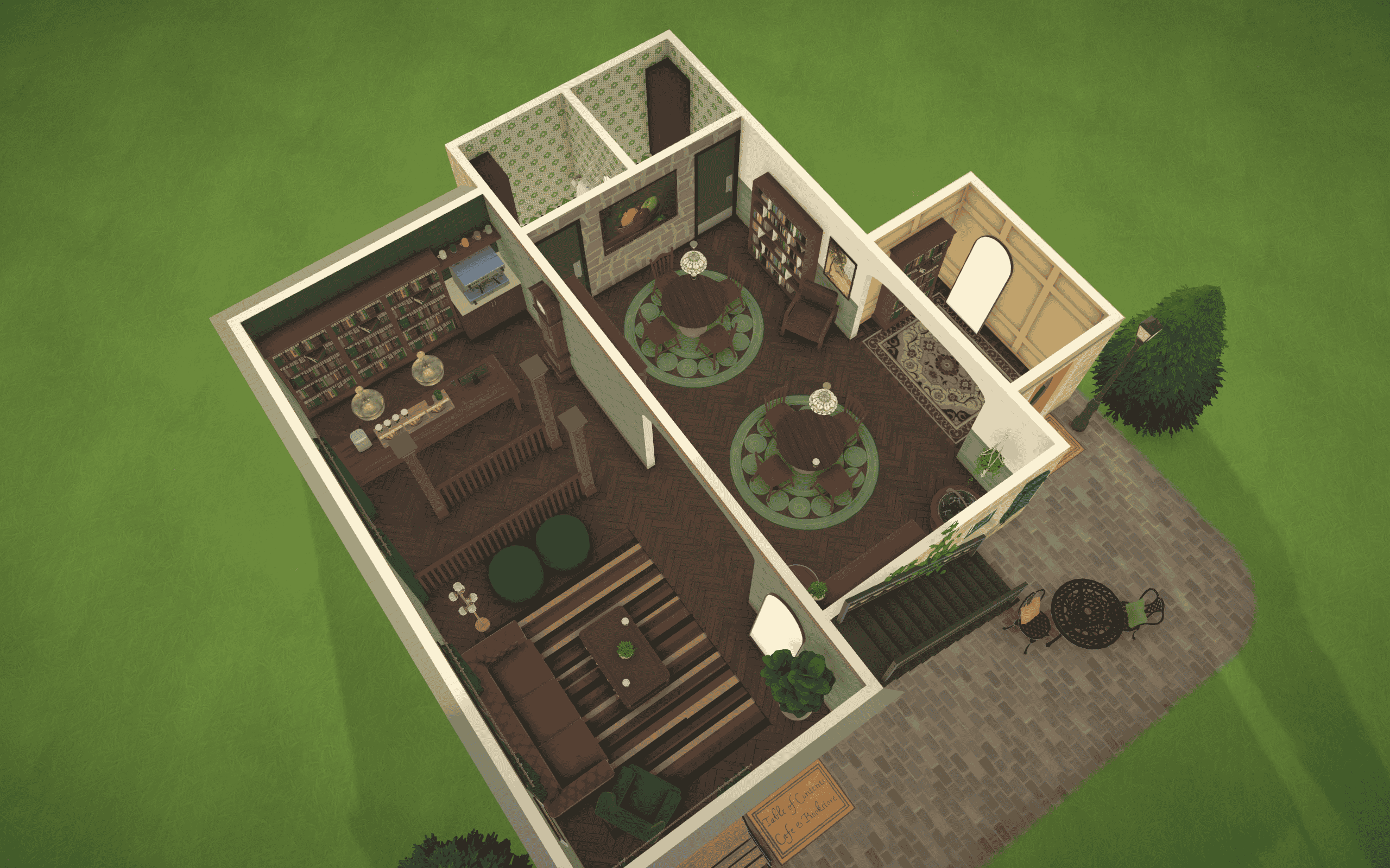 Cafe & Bookstore with Apartment image 1