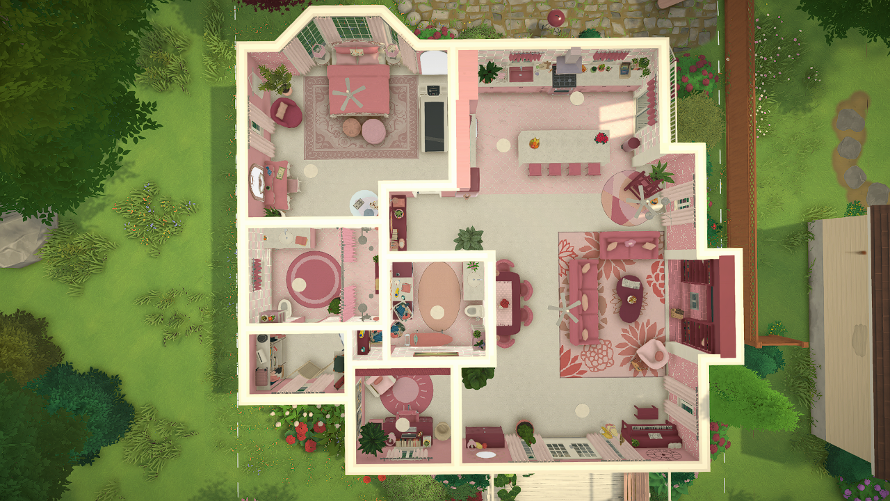 Spacious 1 bedroom 1.5 bathroom cute pink house image 13
