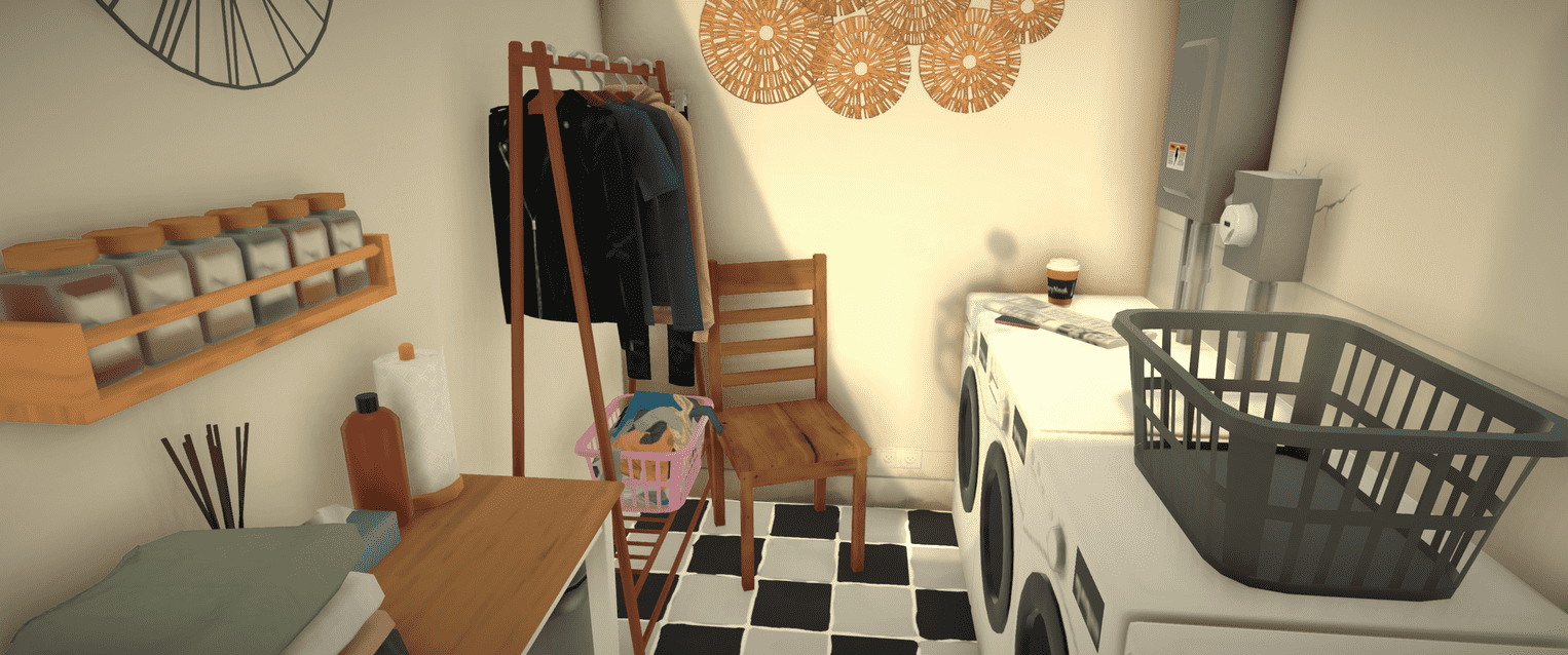 Cluttered Convenience Store with Apartment image 7