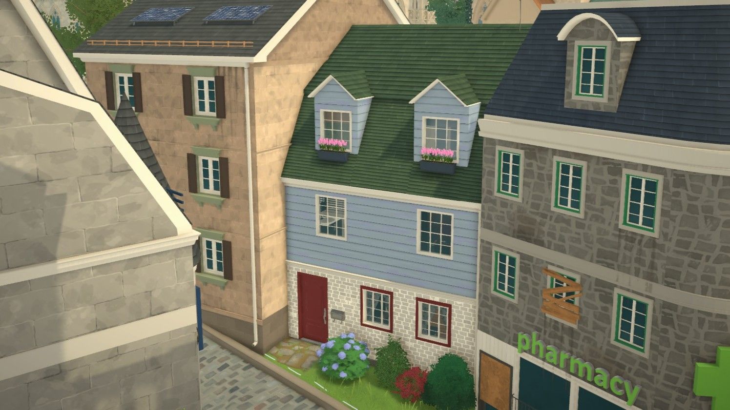 Cozy blue town house image 1