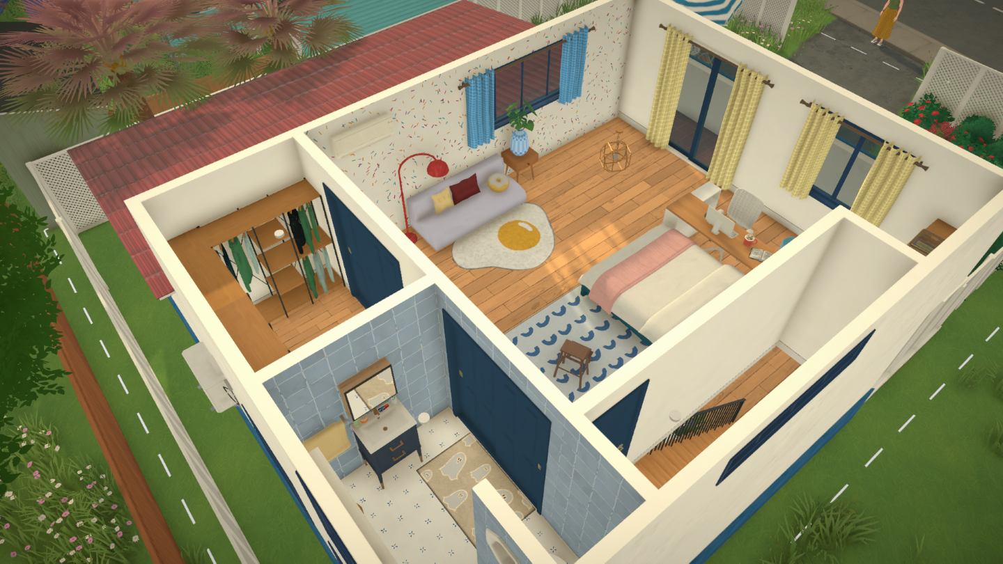 【05】Red and blue little house image 7