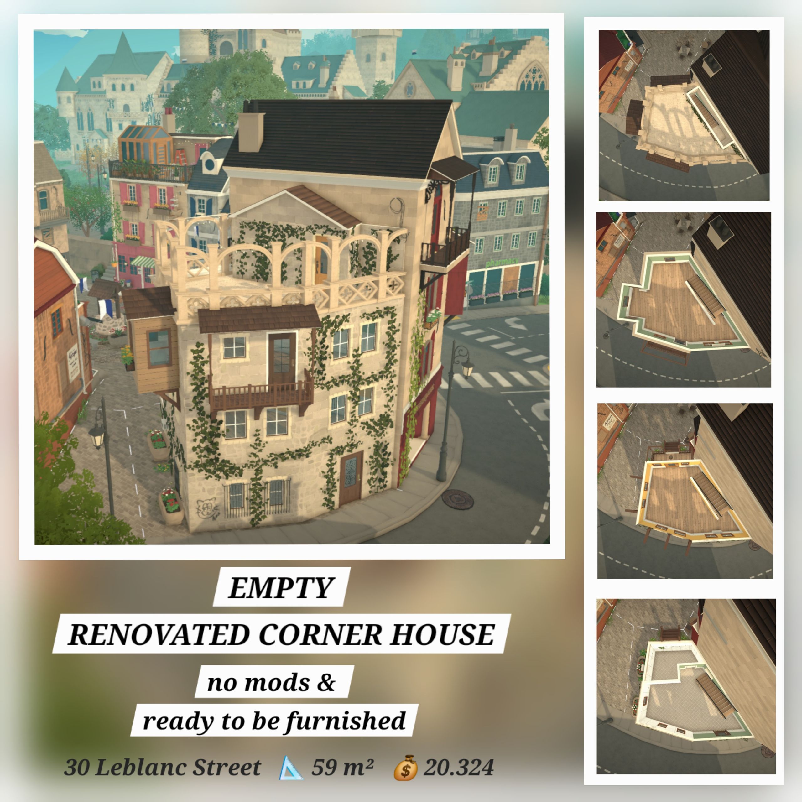 [FlaviaForesta] Empty Corner House in Downtown image 1