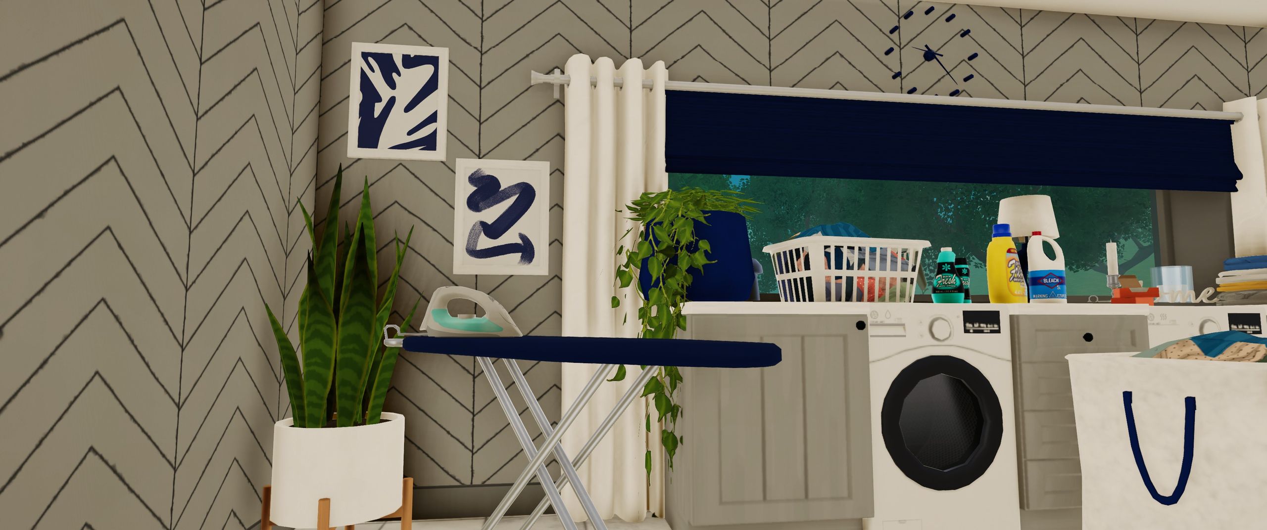 Nautical Laundry Corner image 1
