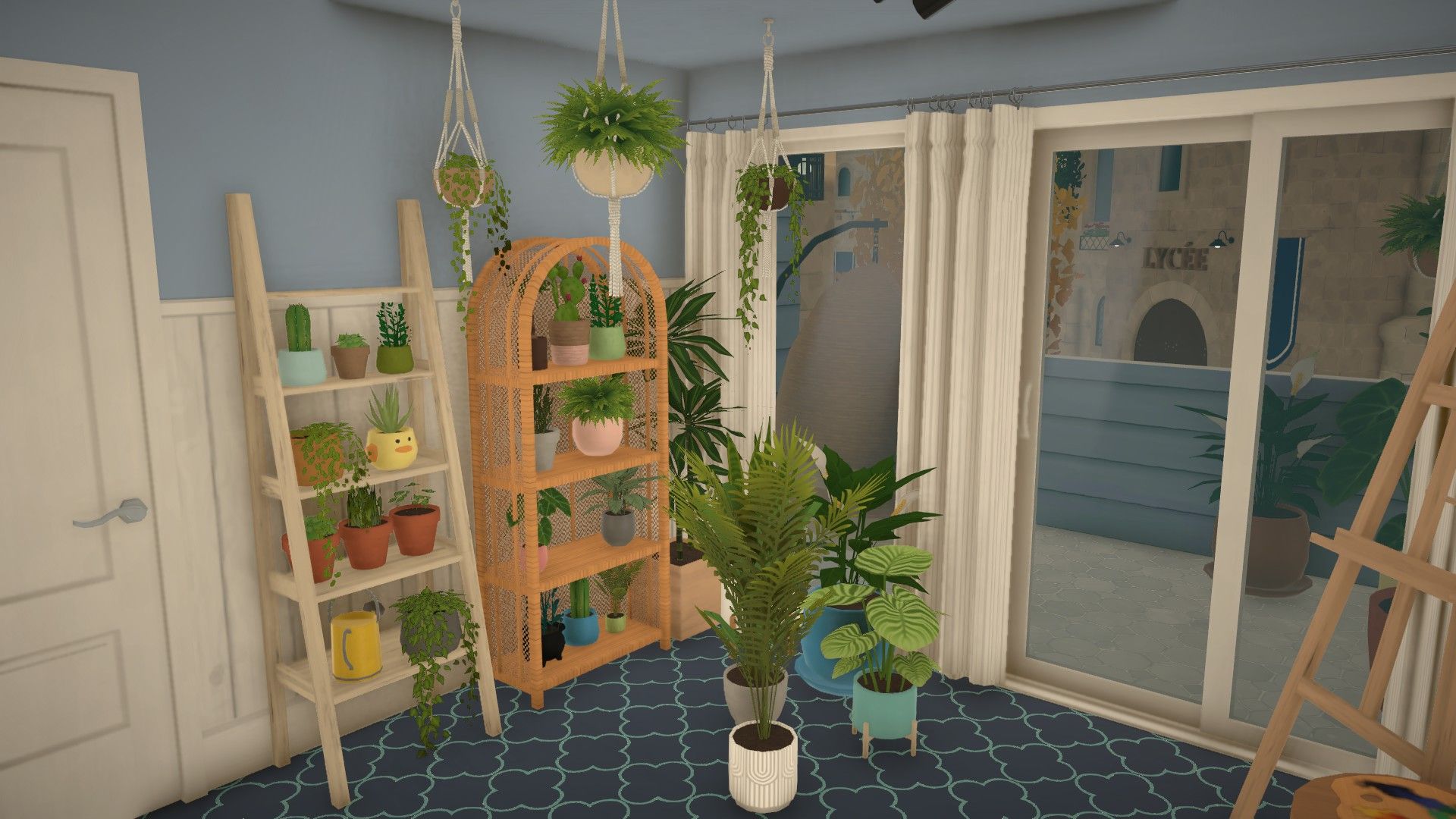 Cozy blue town house image 11
