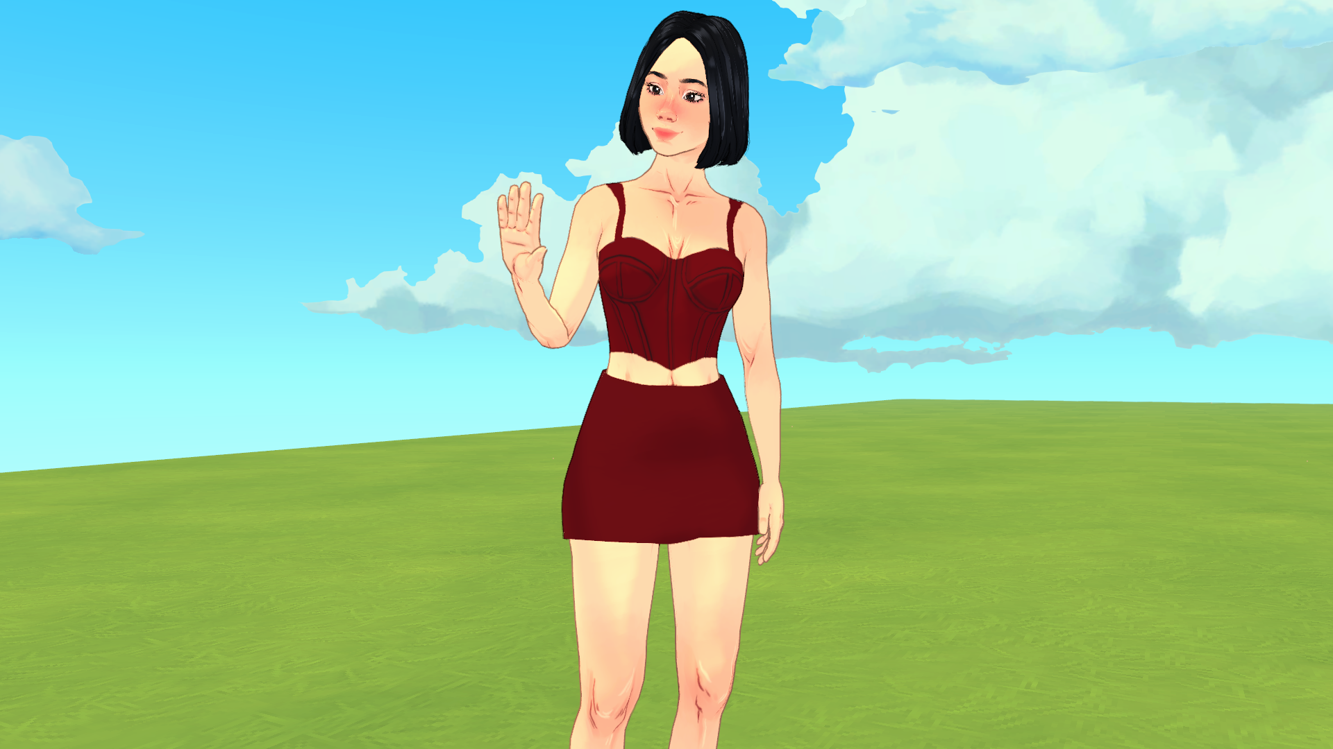 SarcasticPizza - Basic Mini Skirt image 1