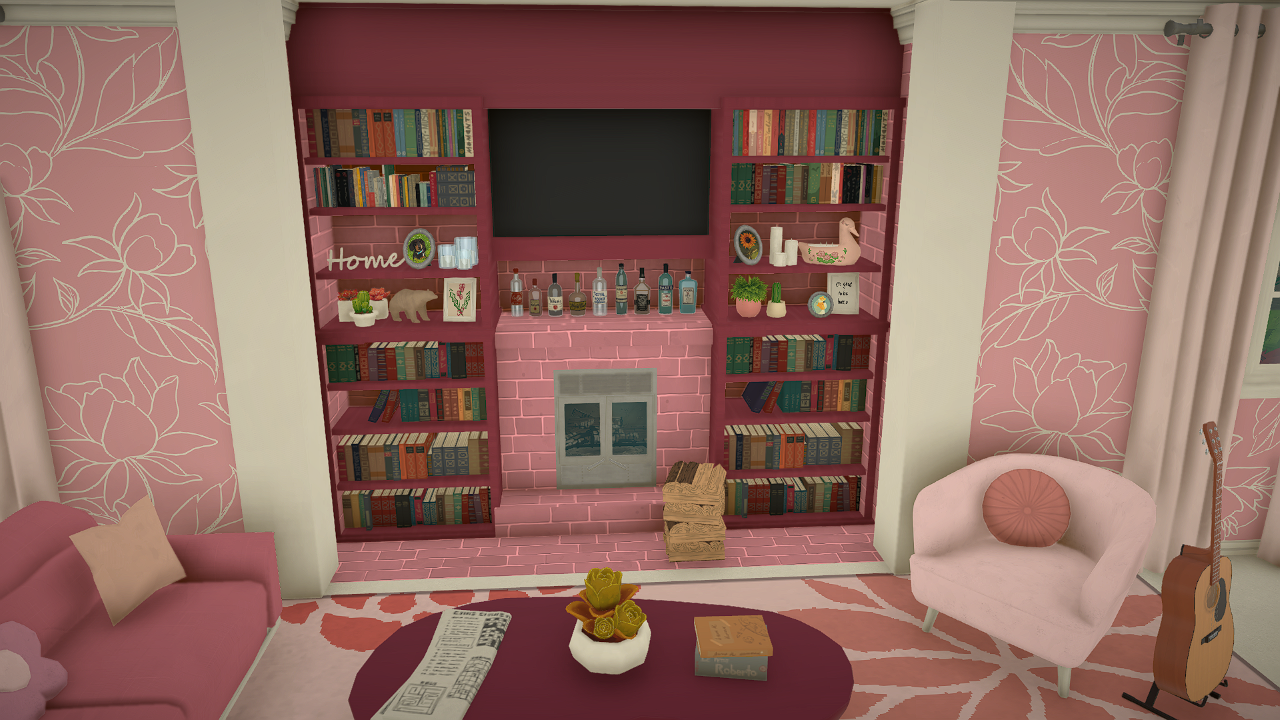 Spacious 1 bedroom 1.5 bathroom cute pink house image 3