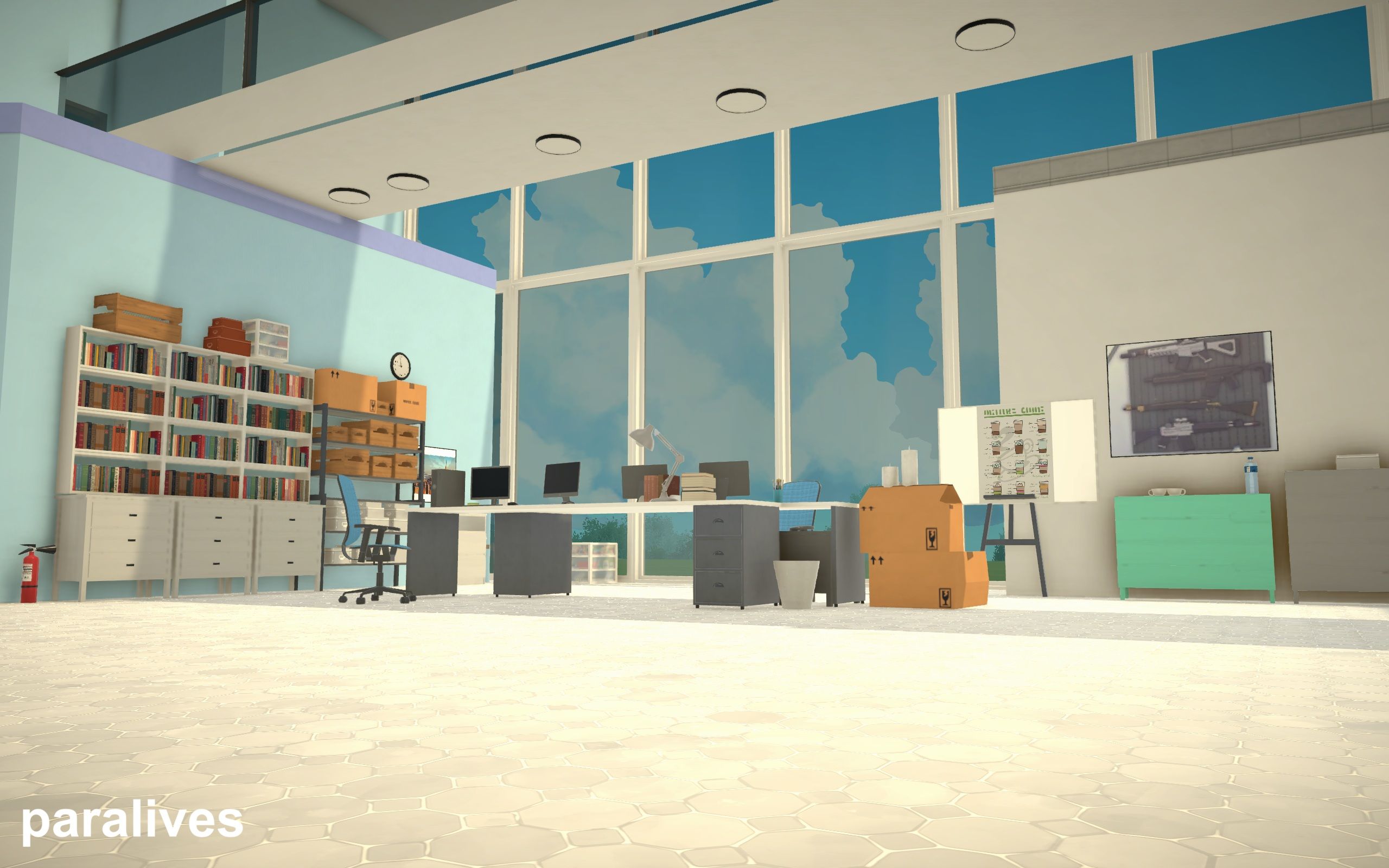 blue archive sensei  schale office  inside image 4