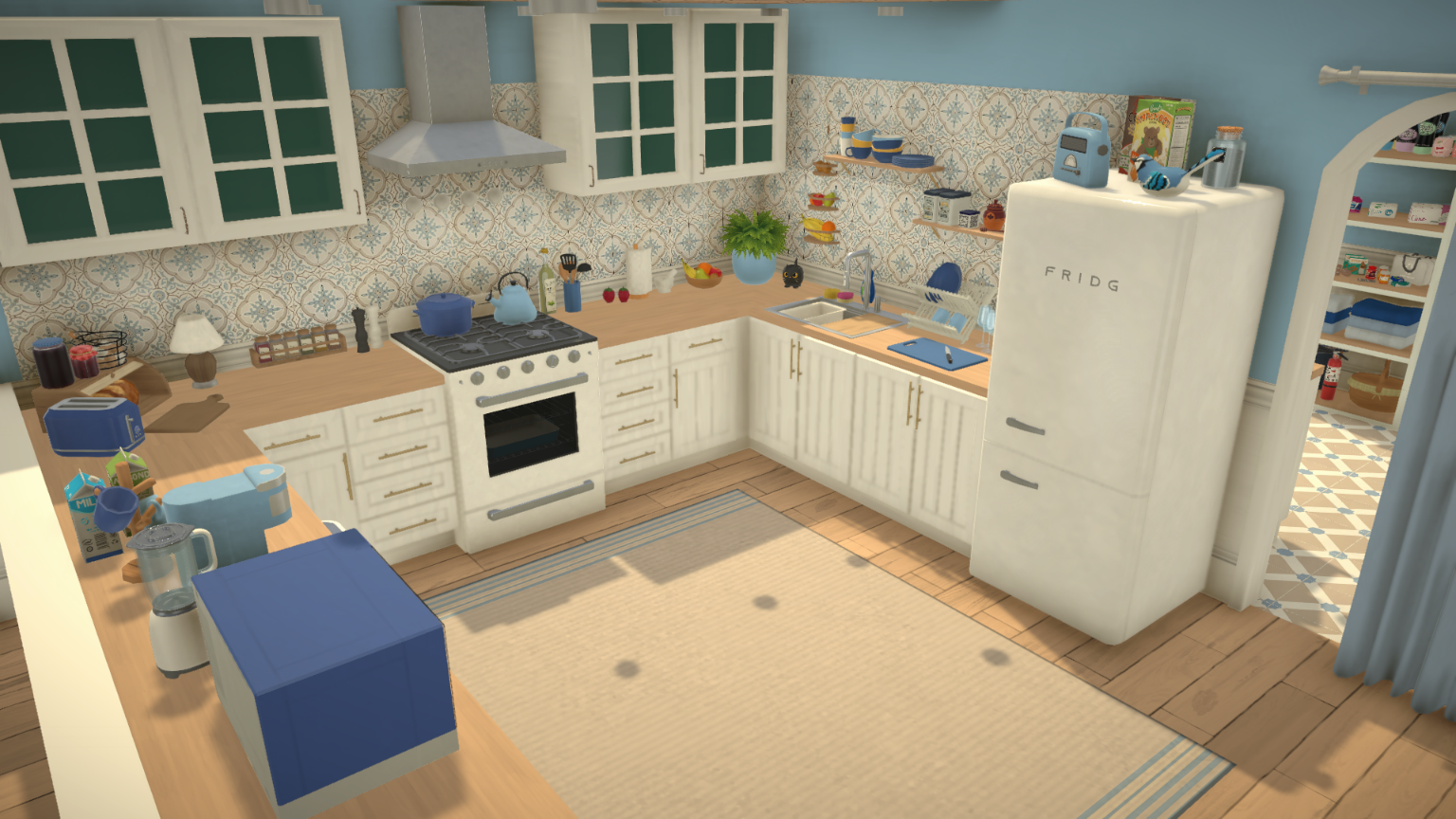 [FlaviaForesta] Light blue modern cottage image 22