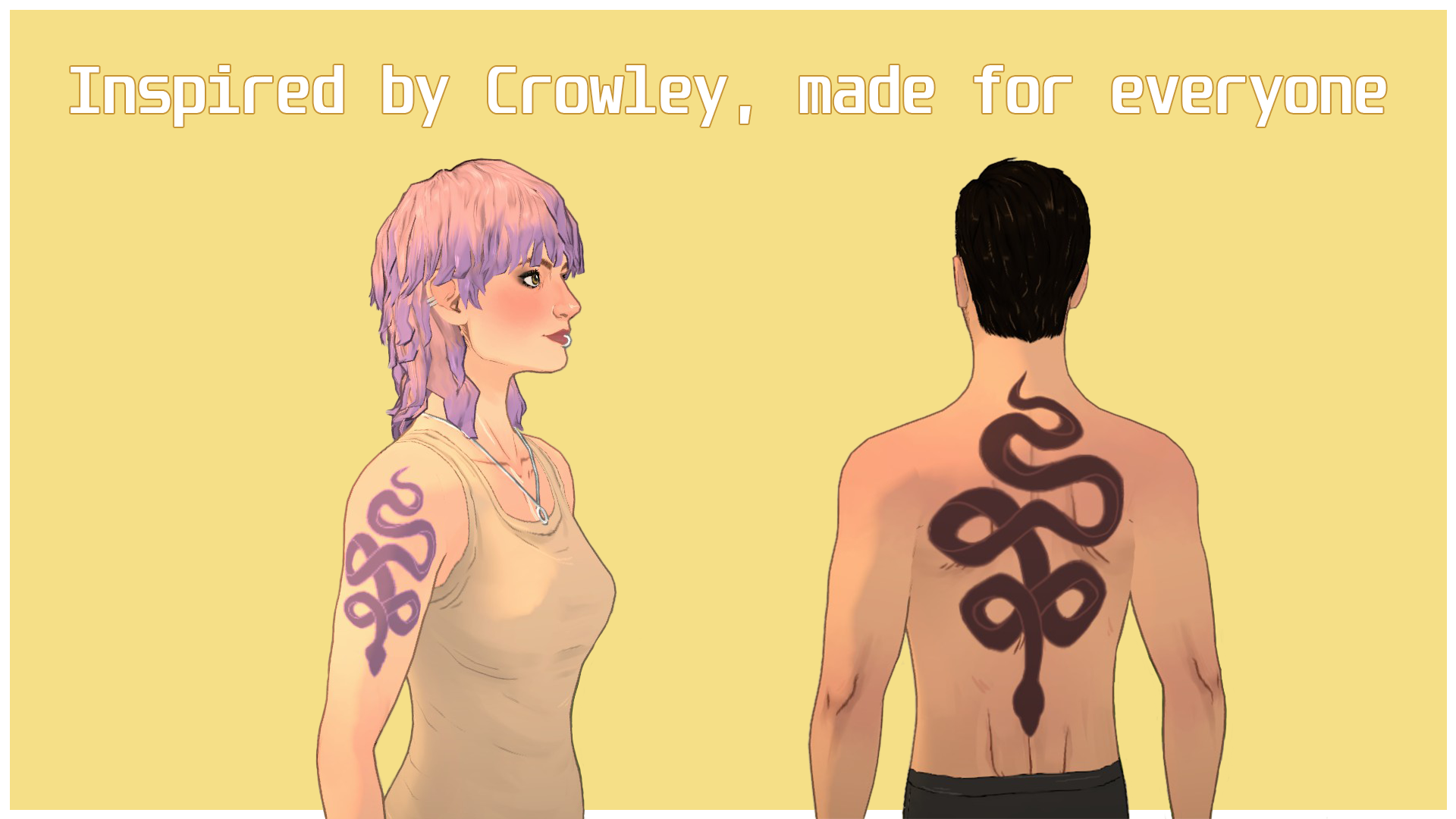 Crowley's snake TATTOO // Good Omens image 1