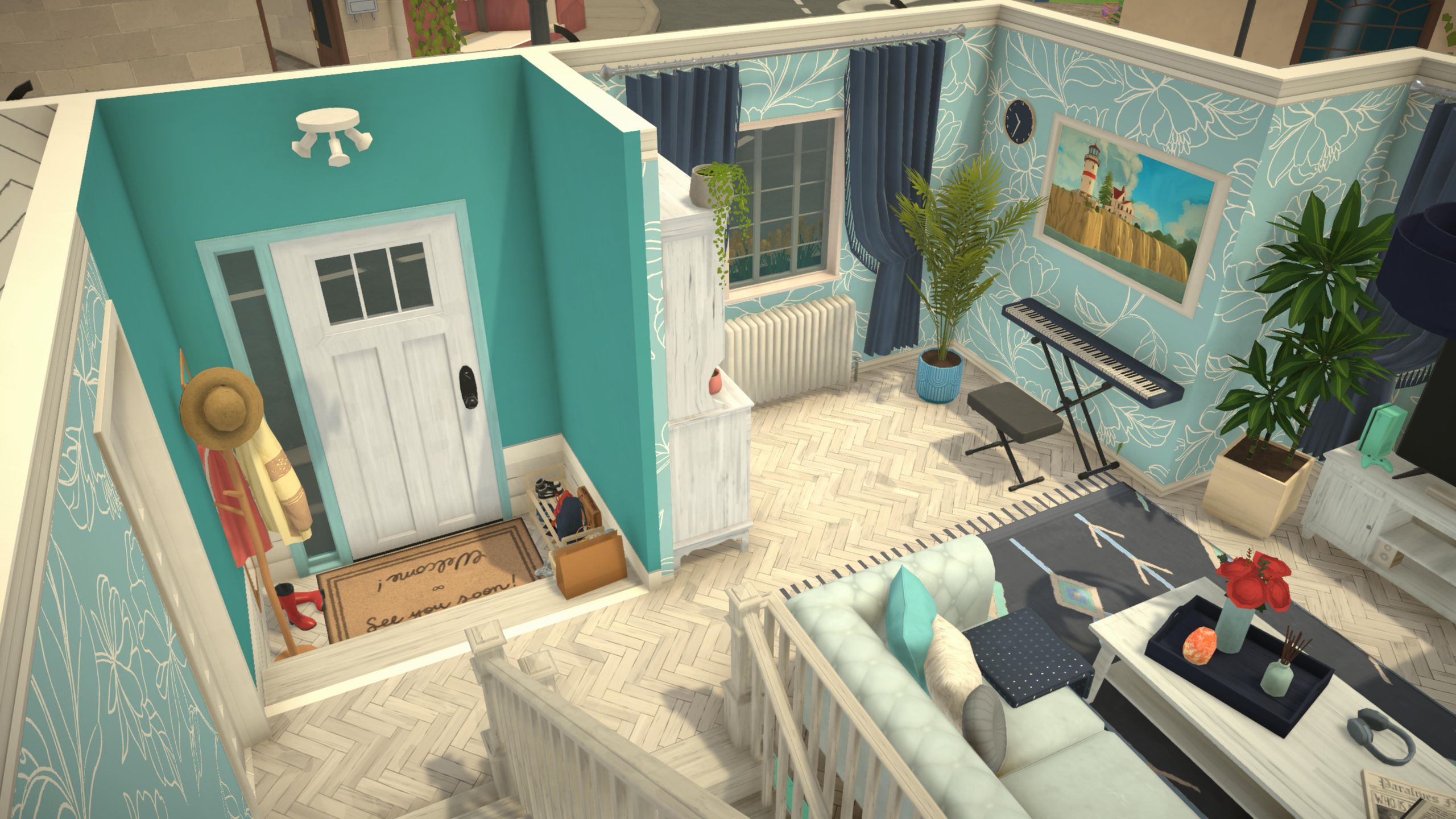 Light navy turquoise house image 9