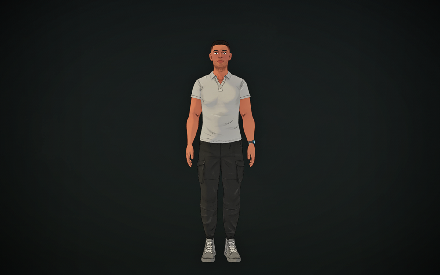 [vyx] PAM BG - Flat Black image 1
