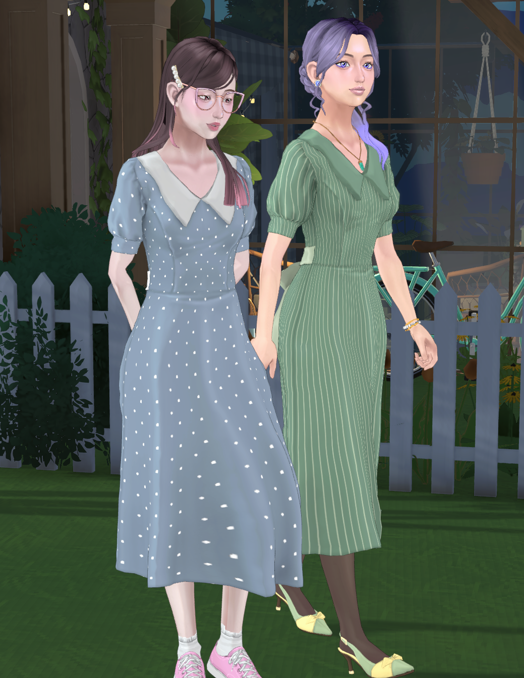 Puff-sleeve dress image 1