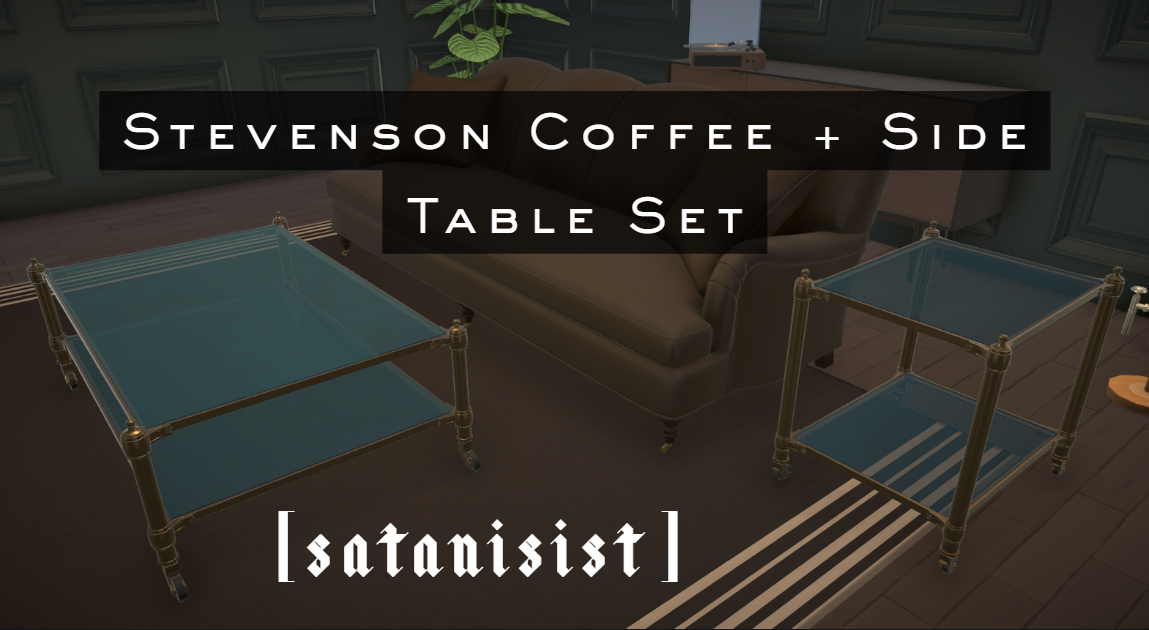 [satanisist] Stevenson Coffee + Side Table Set image 1