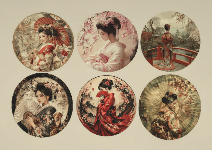 [NR] Geisha Plate Decals image 1
