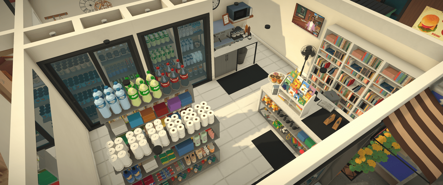 Cluttered Convenience Store with Apartment image 5