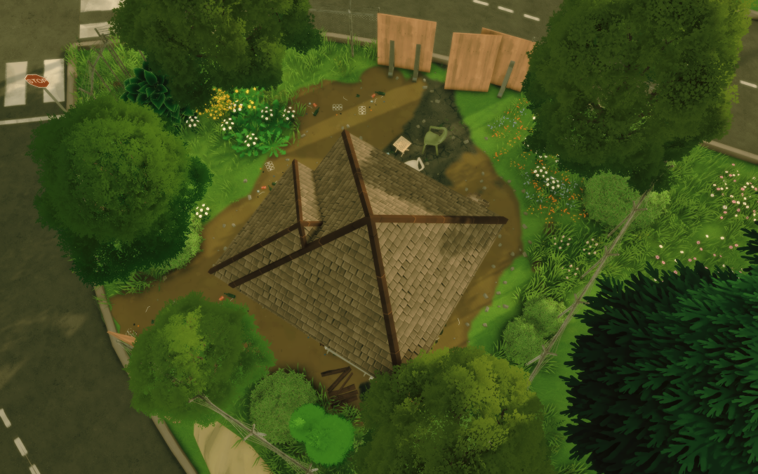 abandoned house by the intersection image 3